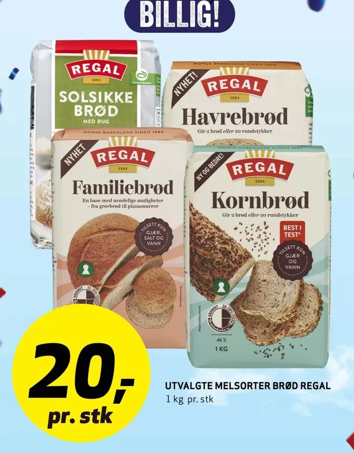 Norsk - MELSSORTER BRØD