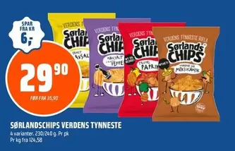 Sørlandschips Verdens Tynneste