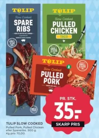 Taco - SLOW COOKED SPARE RIBS, PULLED CHICKEN, PULLED PORK