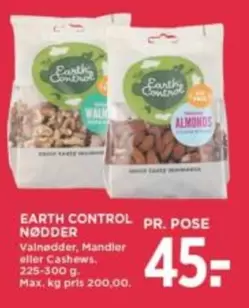 Max - Valnødder, Mandler eller Cashews