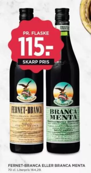 FERNET-BRANCA ELLER BRANCA MENTA