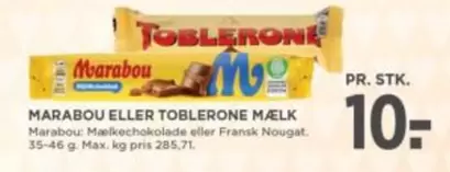 Max - MARABOU ELLER TOBLERONE MÆLK