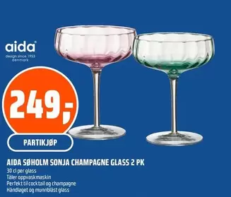 SOHOLM SONJA CHAMPAGNE GLASS 2 PK