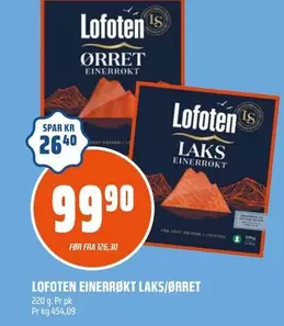 Einerøkt Laks/Ørret