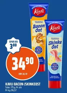 Ost - Kavli Bacon-/Skinkeost