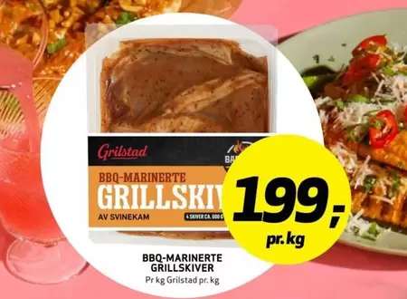 BBQ-MARINERTE GRILLSKIVER AV SVINEKAM