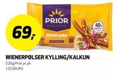 WIENERPØLSER KYLLING/KALKUN
