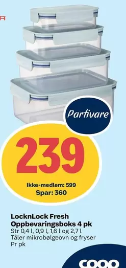 Oppbevaringsboks 4 pk