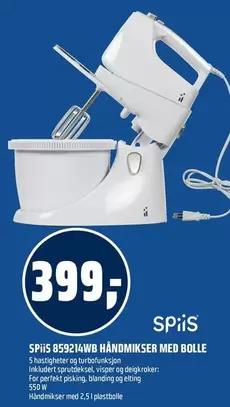 859214WB HÅNDMIKSER MED BOLLE