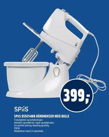 HÅNDMIKSER MED BOLLE