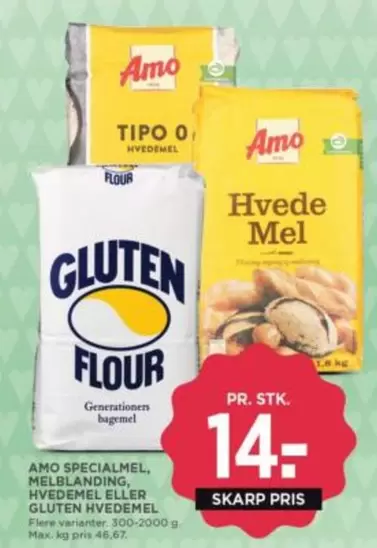 Max - AMO SPECIALMEL, MELBLANDING, HVEMEDEL ELLER GLUTEN HVEMEDEL