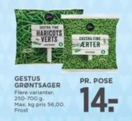 Max - HARICOTS VERTS & ÆRTER