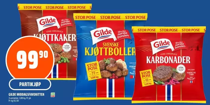 Kjøttkaker, Svenske Kjøttboller, Karbonader