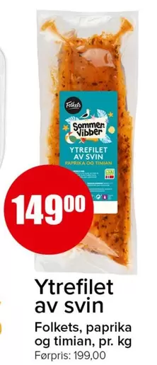Ytrefilet av svin