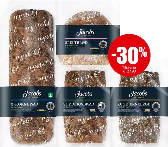 Quinoa - Speltbrød, 3-Kornbrød, Surdeigsbrød, Rugkjernbrød
