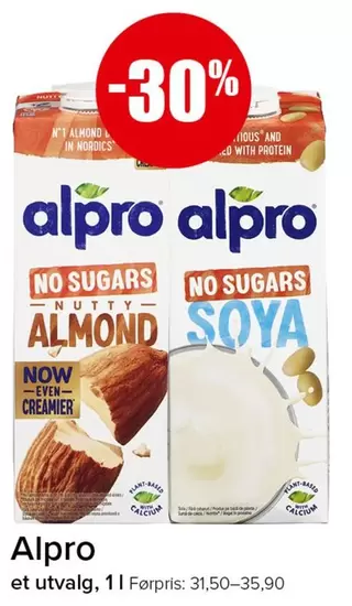 No - NO SUGARS NUTTY ALMOND, NO SUGARS SOYA