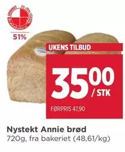 Nystekt Annie brød