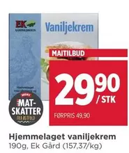 Mat - Hjemmelaget vaniljekrem