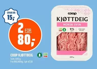 Norsk - COOP KJØTTDEIG Svin