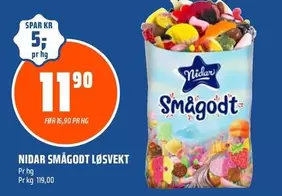 NIDAR SMÅGODT LØSVEKT