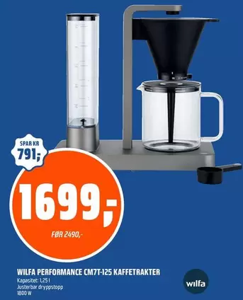 PERFORMANCE CM77-125 KAFFETRAKTER