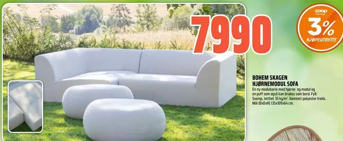 Skagen - SKAGEN hjørnemodul sofa