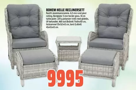 BOHEM HELLE RECLINERSETT