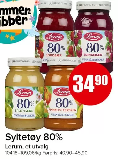 Syltetøy 80%