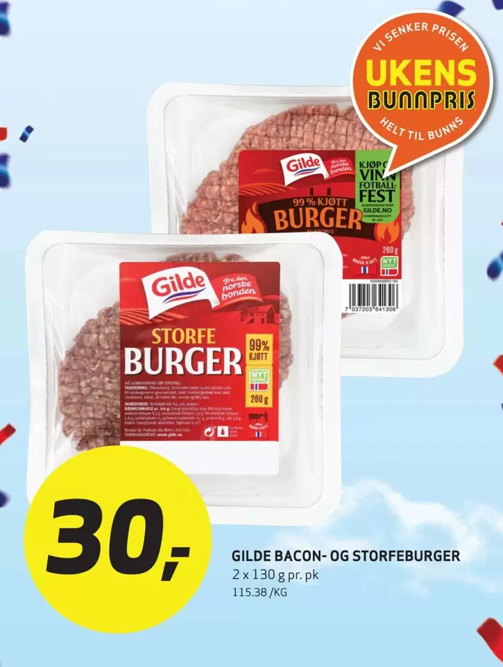 Norsk - Bacon- Og Storfeburger