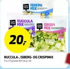 RUCCULA-, ISBERG- OG CRISPIMIX