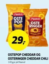 Pop - OSTePOP CHEDDAR OG OSTERINGER CHEDDAR CHILI