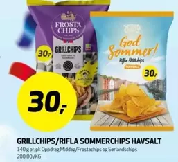 GRILLCHIPS/RIFLA SOMMERCHIPS HAVSALT