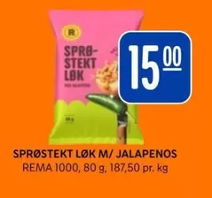 SPRØSTEKT LØK M/ JALAPENOS