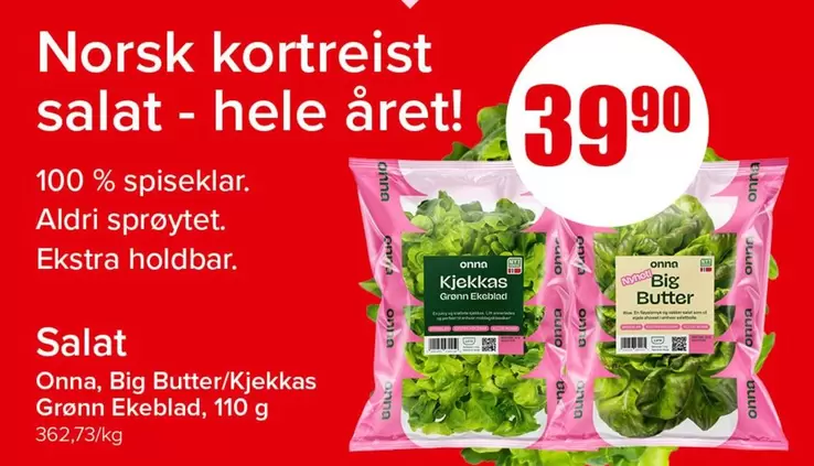 Norsk -  kortreist salat