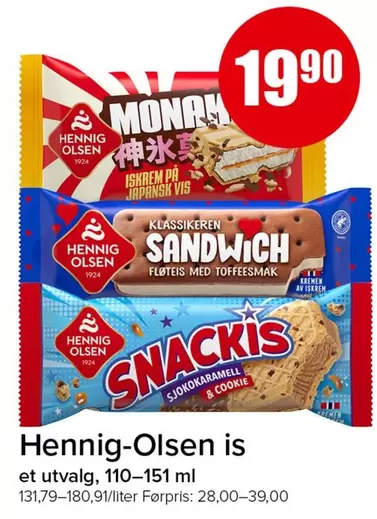 is (Hennig-Olsen ice cream assortment)