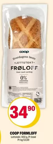 Formloff Frøloff (lettstekt brød)