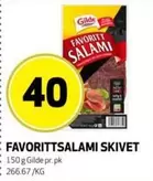 FAVORITTSALAMI SKIVET
