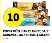 MÜSLIBAR PEANØTT, SALT KARAMELL OG KARAMELL MAX99