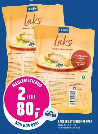 Norsk - Laksefilet Sitronpepper