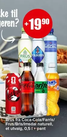 Coca Cola - Brus fra Coca-Cola/Farris/Frus/Bris/Imsdal