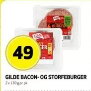 BACON- OG STORFEBURGER