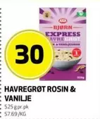 HAVREGRØT ROSIN & VANILJE