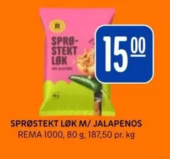 SPRØSTEKT LØK M/ JALAPENOS