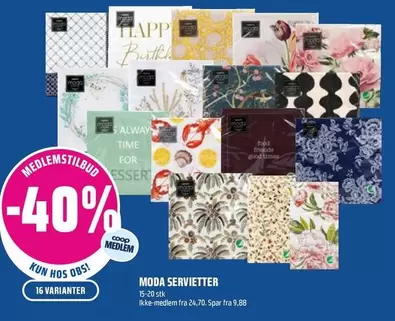 MODA SERVIETTER