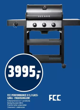 FCC PERFORMANCE II 3,1 GASS-GRILL - FOLKE GRILLEN