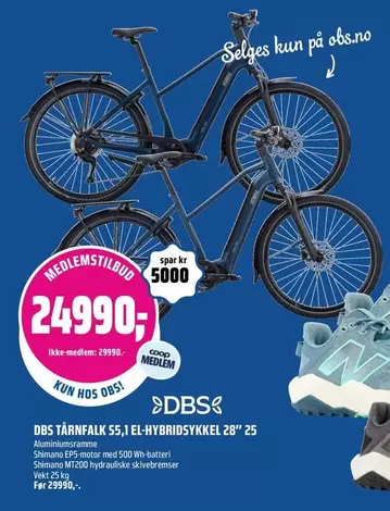 DBS Tärnfalk S5.1 El-hybridcykel 28" 25