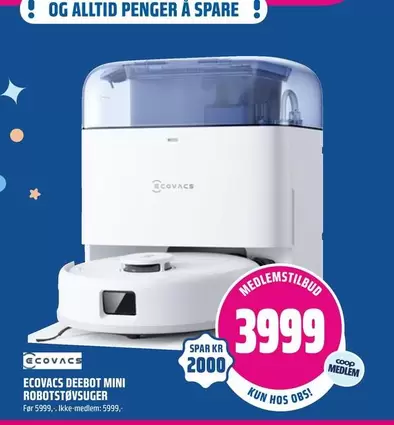 ECOVACS DEEBOT MINI ROBOTSTØVSUGER