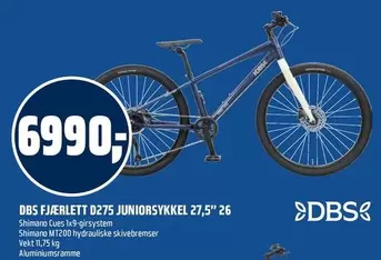FJÆRLETT D275 JUNIORSYKKEL 27,5" 26