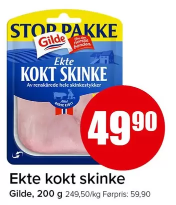 Stop - Ekte kokt skinke