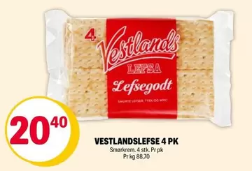 VESTLANDSLEFSE 4 PK